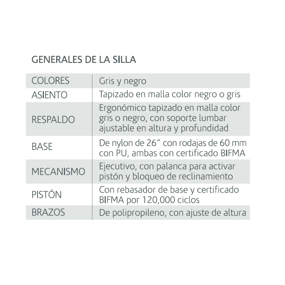 Sillón Habana Mesh ejecutivo